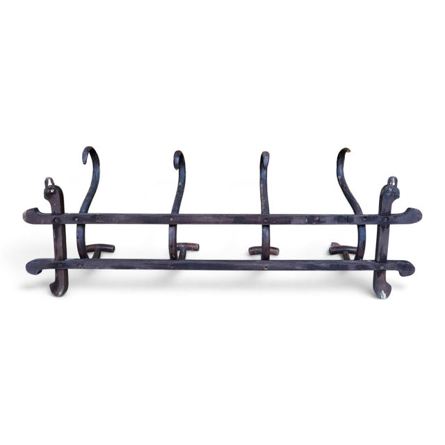 Wood Early 20th Century Wall-Mounted Bistro Coat Rack in Bentwood For Sale - Image 7 of 8