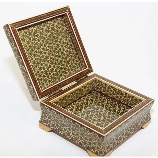 Mid 20th Century Middle Eastern Micro Mosaic Handcrafted Box For Sale - Image 10 of 13