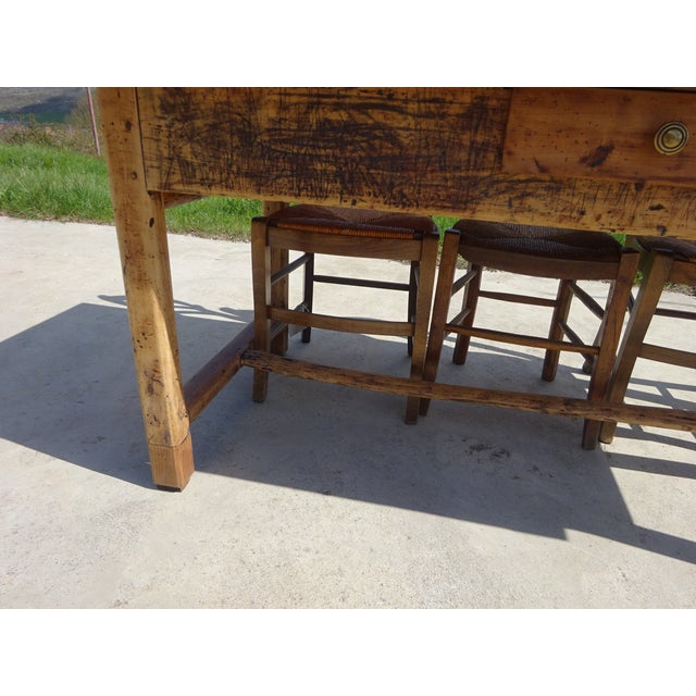 Antique Farm Oak Table, 1800s For Sale - Image 18 of 18