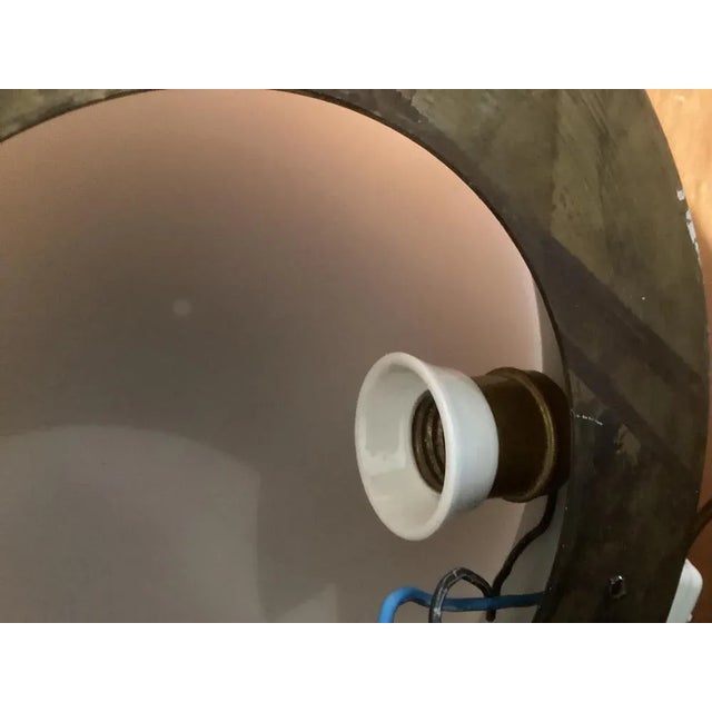 Metal Art Deco Wall Ceiling Lamp, 1920s For Sale - Image 7 of 9