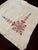 Vintage Hand Embroidered Linen Tablecloth-a Geometric Folk Inspired Cross Stitch Design For Sale - Image 4 of 4