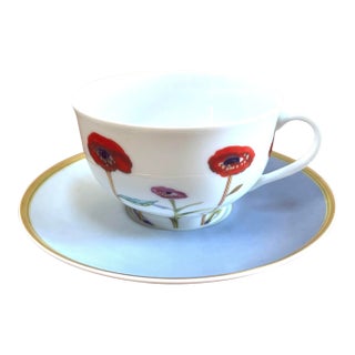 Taj Mahal Luxury Limoges Tea / Coffee Cup and Saucer Porcelain Set For Sale