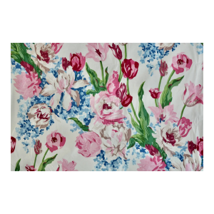 Brunschwig & Fils Chintz Fabric 'Tulip' 8.5 Yards +