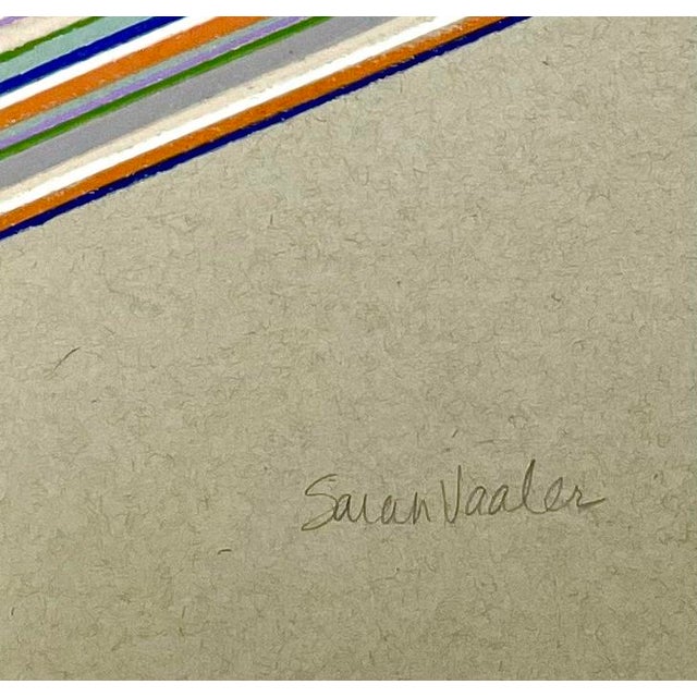 Mid-Century Modern Original Contemporary Abstract Geometric Drawing 1 by Sarah Vaaler For Sale - Image 3 of 5