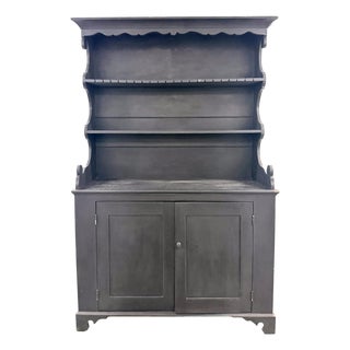 Antique 19th Century Country Farmhouse Primitive Hutch Welsh Dresser For Sale