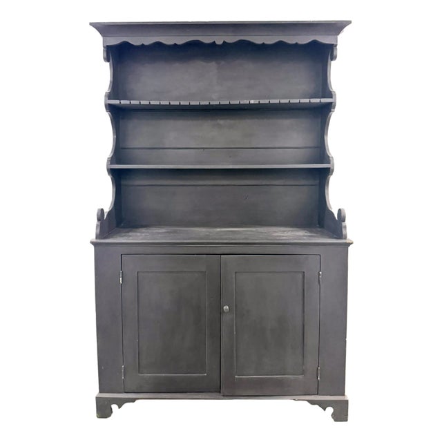 Antique Hutch 19th Century Country Farmhouse Primitive Dresser For Sale