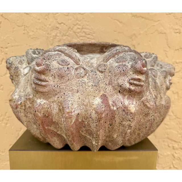 Pre-Colombian Handcrafted Perpetual Head Vase For Sale - Image 4 of 8