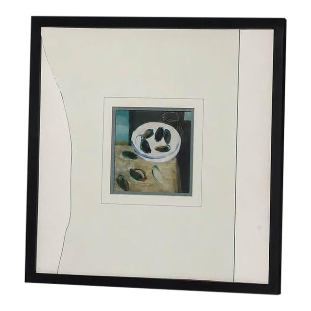 Modern Framed Mussels Still Life Wall Art For Sale