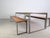 Brown Industrial Dining Table and Benches, Set of 3 For Sale - Image 8 of 11