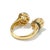 Early 21st Century Bochic "Orient" Vintage Rose Quartz & Blue Topaz Ring Set In 18K Gold & Silver For Sale - Image 5 of 18
