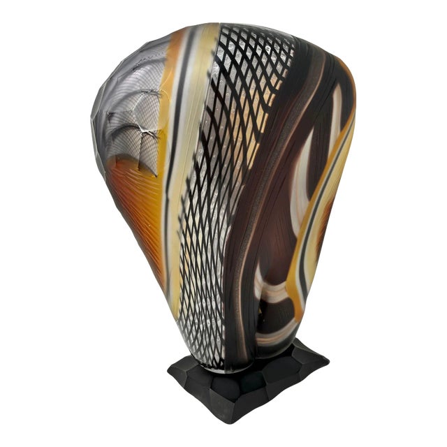 Murano Glass Vase by Schiavon Art Team For Sale