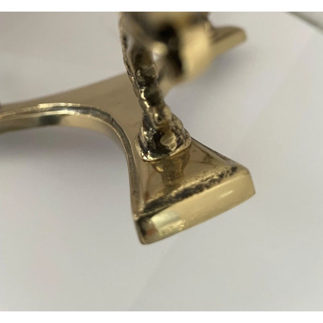 1940s Brass Display Stand Renaissance Revival 4" Opening For Sale - Image 10 of 12