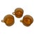 Iittala Iittala Kastehelmi Amber Glass Coffee Cups Set of 3 | Oiva Toikka Scandinavian Design For Sale - Image 4 of 11