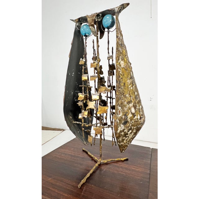 C. 1960s Brutalist Bronze Owl Sculptures by Don Budy- A Pair For Sale - Image 10 of 10