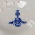 A Victorian Minton flow blue porcelain oyster plate, with six oyster wells, a center well and a large well for crackers....
