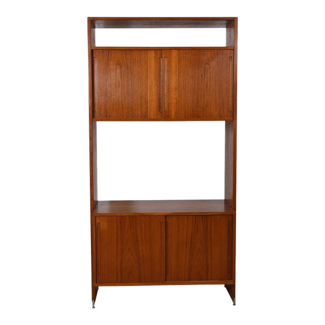 Danis Modern Single Modular Wall Unit Column / Room Divider in Teak by Hans Wegner (K Sf