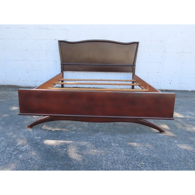 Mid Century Modern Full Size Bed 6358 For Sale In Miami - Image 6 of 13