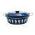 MCM Cathrineholm Enamelware Blue Lotus Casserole Pot - Made in Norway For Sale