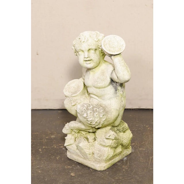 Mid 20th Century French Faun Garden Statue For Sale In Atlanta - Image 6 of 12