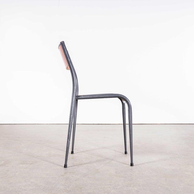 1950’s French Mullca Light Grey Tapered Leg Dining Chairs – Quantity Available. - Set Of Six. One of our most favourite...