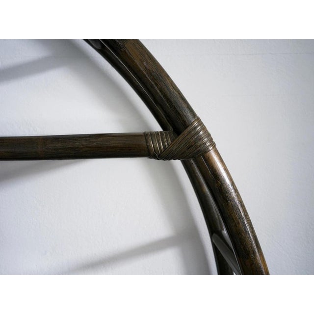 1980s Vintage Circular Bamboo Bookcase, 1980 For Sale - Image 5 of 7