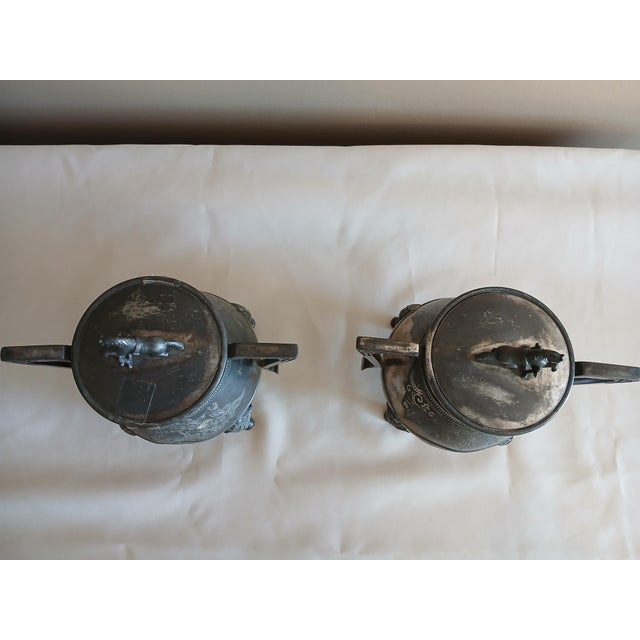 Late 19th Century Webster Silver Plate Coffee/Tea Service With Horse Finials - 7 pcs For Sale - Image 11 of 18