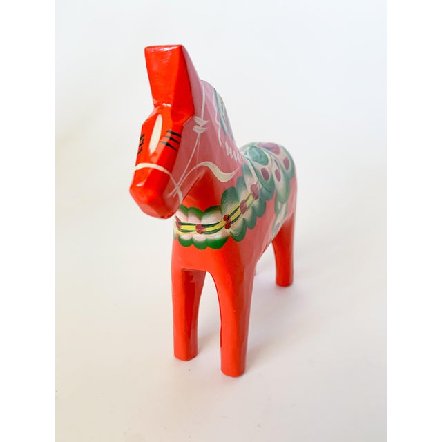 Mid-Century Modern Late 20th Century Swedish Modern Hand Painted Dala Horse by Nils Olsson For Sale - Image 3 of 6