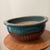 This Vintage Large and Heavy Copper Green with Drip Glaze Ceramic Low Bowl Planter is a unique and decorative collectible...