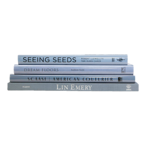Decorative Books - Marlin Coffee Table Stack - 4 Blue Books