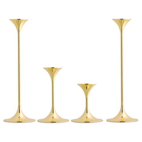Jazz Candleholders in Steel with Brass Plating by Max Brüel, Set of 4 For Sale - Image 16 of 16