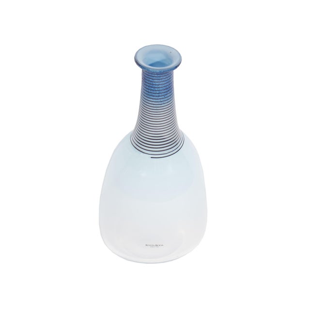 A glass "Spirit" vase designed by the Swedish glass artist and designer Bertil Vallie (born 1938) for Kosta Boda. This...