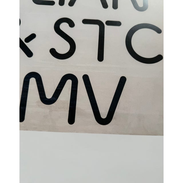 Kho Liang Ie, Affiche Met Ontwerp Voor Een Lettertype, Begin Jaren 1970, Exhibition Poster, Printed in Netherlands For Sale - Image 12 of 13