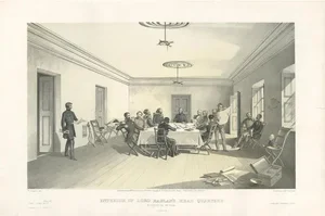 W. Simpson, Illustration of Lord Raglan's Head Quarters, Crimean War, 1855, Print