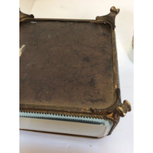 Metal Mounted Glass Box For Sale - Image 4 of 6