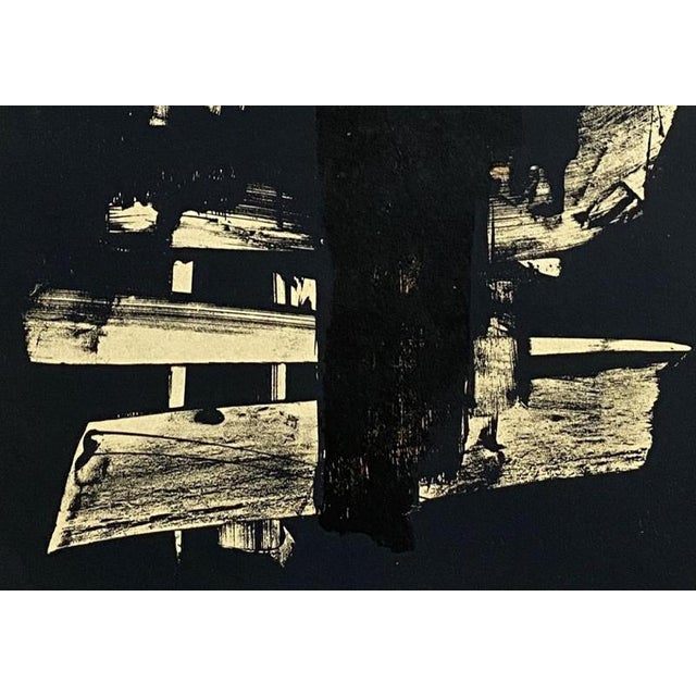 Pierre Soulages, Lithograph No. 9, 1959, Original Lithograph For Sale - Image 4 of 5