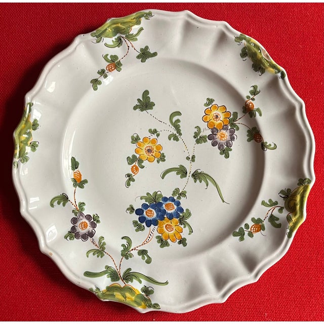 Antique 19th Century Italian Cantagalli Faience Dinner Plate From Florence For Sale In New York - Image 6 of 9