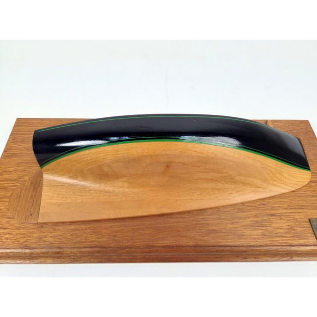 Vintage Handcrafted Half-Model Cat Boat by Daniel Guyomarch, 1990s For Sale - Image 13 of 17