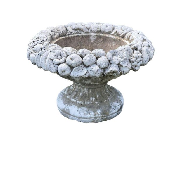 1950s Stone Planter Vases with Decorative Faces, 1950s, Set of 2 For Sale - Image 5 of 8