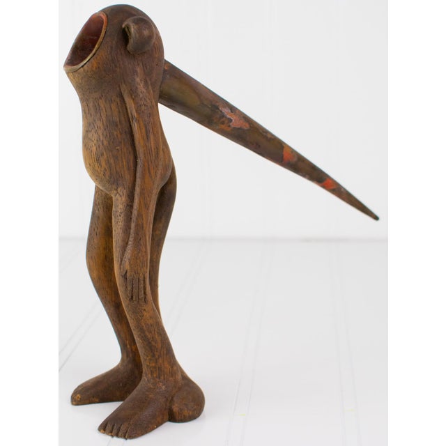 Postmodern Absctract Sculptural Form - Carved Wood and Copper For Sale - Image 4 of 17