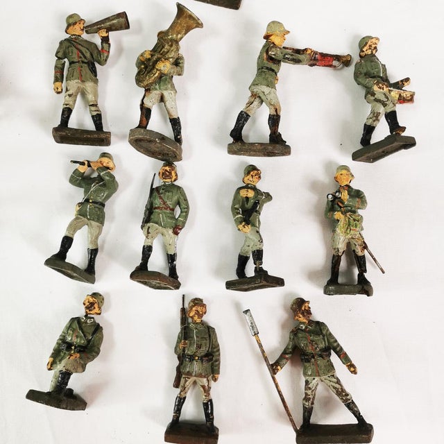 German Soldier Figurines, 1930s, Set of 40 For Sale - Image 13 of 16