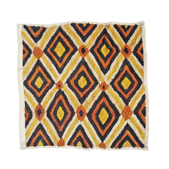 Tribal Vintage Kuba Grass Textile For Sale - Image 3 of 3