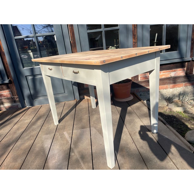 Antique Table in Fir, 1890s For Sale - Image 9 of 15