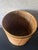 Wood Large Vintage Pencil Reed Rattan Planter With Brass Rim, Italian Riviera Style For Sale - Image 7 of 7