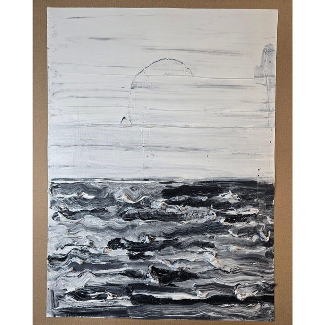 2020s Emotional Topography (No. 3) | Original Abstract Landscape Oil Painting by Diane Grant — Unframed For Sale - Image 5 of 5