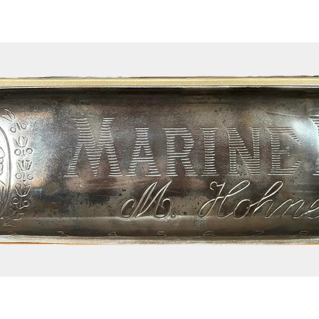 Large Hanging M. Hohner Marine Band Harmonica Store Display Sign For Sale - Image 4 of 15