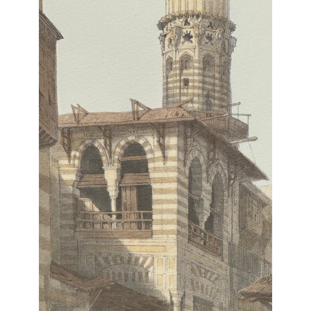 David Roberts Hand-Colored Egypt Lithograph – Bazaar of the Coppersmiths, Cairo – 19th Century For Sale In Palm Springs - Image 6 of 9
