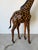 Animal Skin Tall - Vintage Leather-Wrapped Giraffe Sculpture For Sale - Image 7 of 12