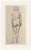 Early 1900's Vintage French Female Figure Drawing in Classicism Style, Graphite Drawing on Paper With Mat For Sale