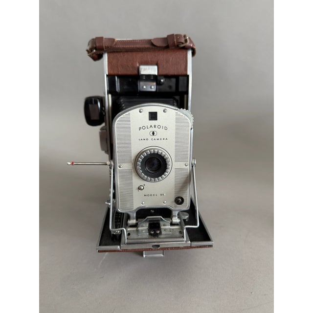 Vintage Polaroid Land Camera Model 95 With Light Meter For Sale In Tampa - Image 6 of 12