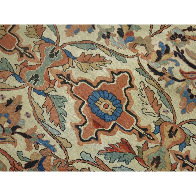 An exquisite 19th century square size Northwest Persian rug. This piece had been in a private collection and family for...